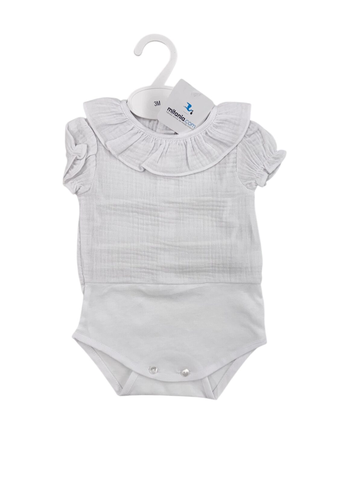 BODY BAMBULA MANGA CORTA(3 a 36meses)