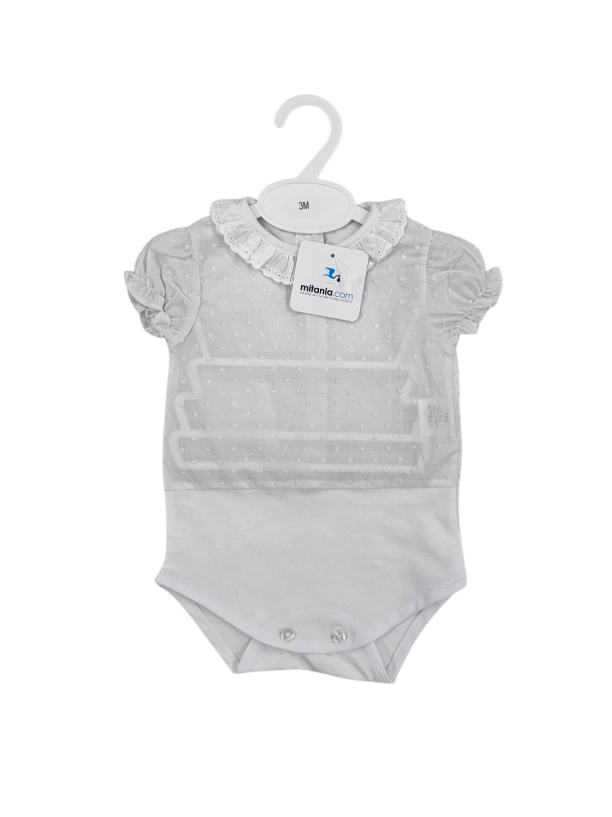 BODY PLUMETI MANGA CORTA (3 a 36meses)