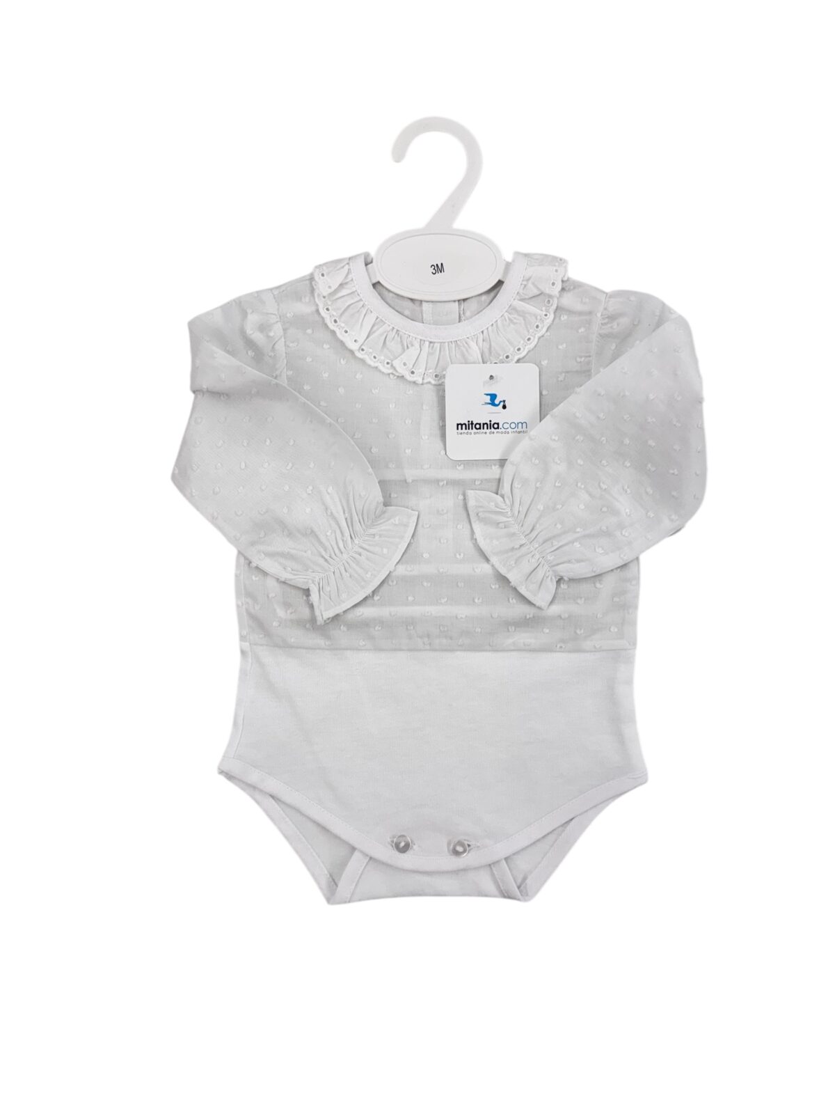 BODY PLUMETI MANGA LARGA (3 a 36meses)