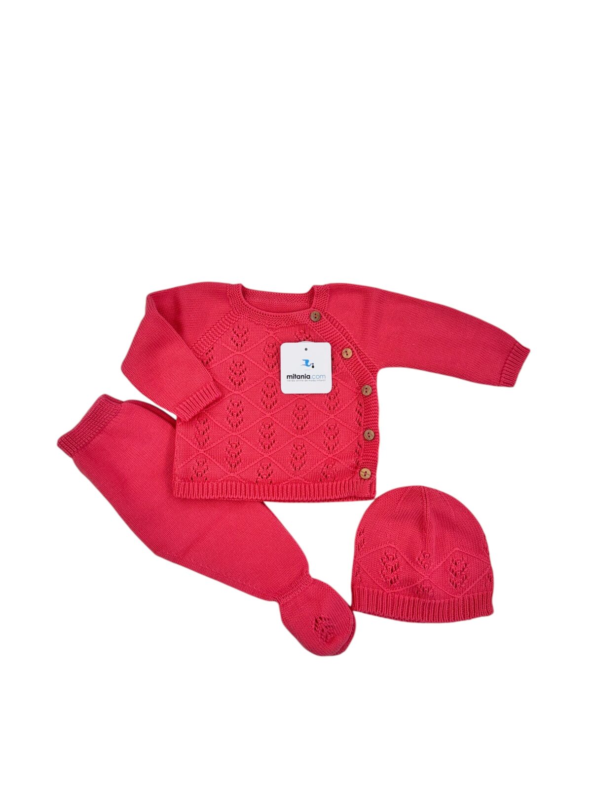 CONJUNTO TRIGO CORAL(1 A 6MESES)