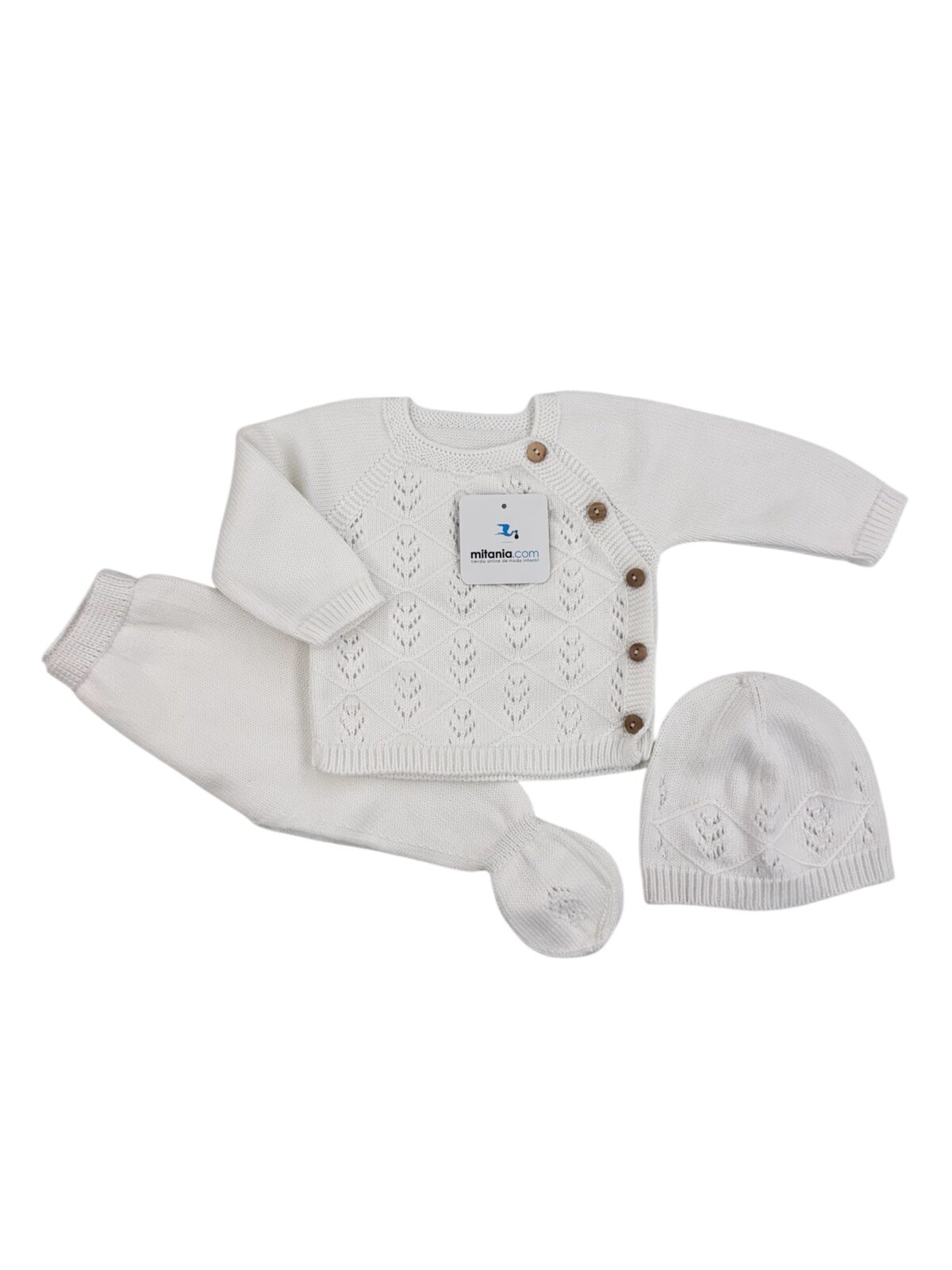 CONJUNTO TRIGO BLANCO(1 A 6MESES)