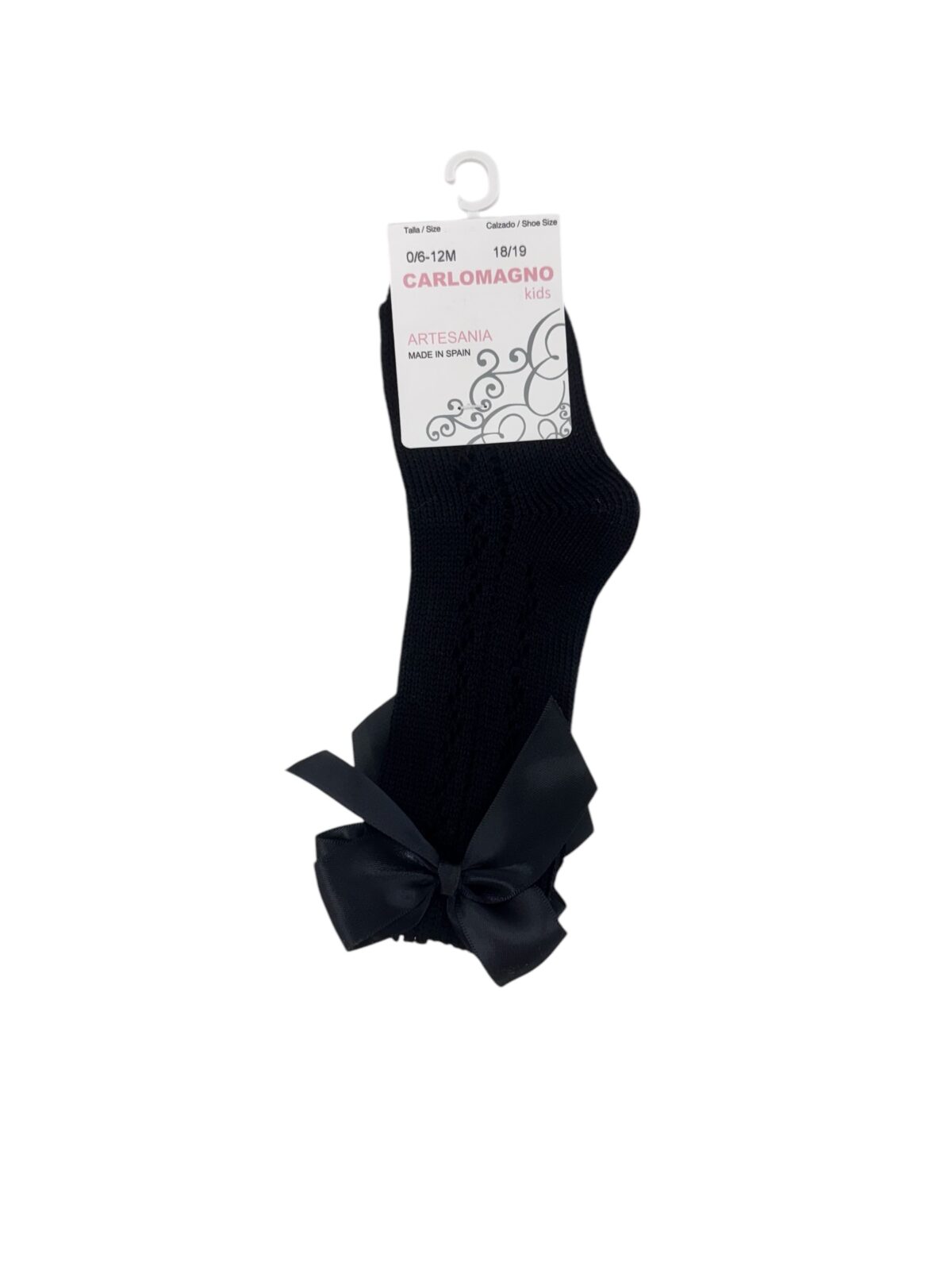 MEDIA CALADA LAZO NEGRO(000 a 3)