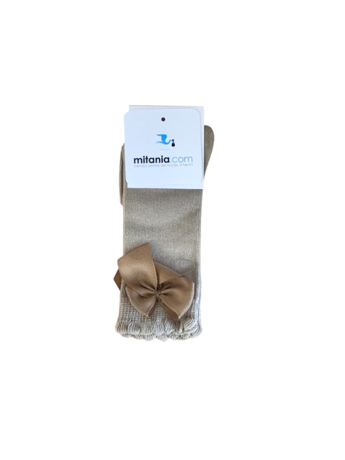 MEDIA ALGODÓN LAZO CAMEL(12 A 26)