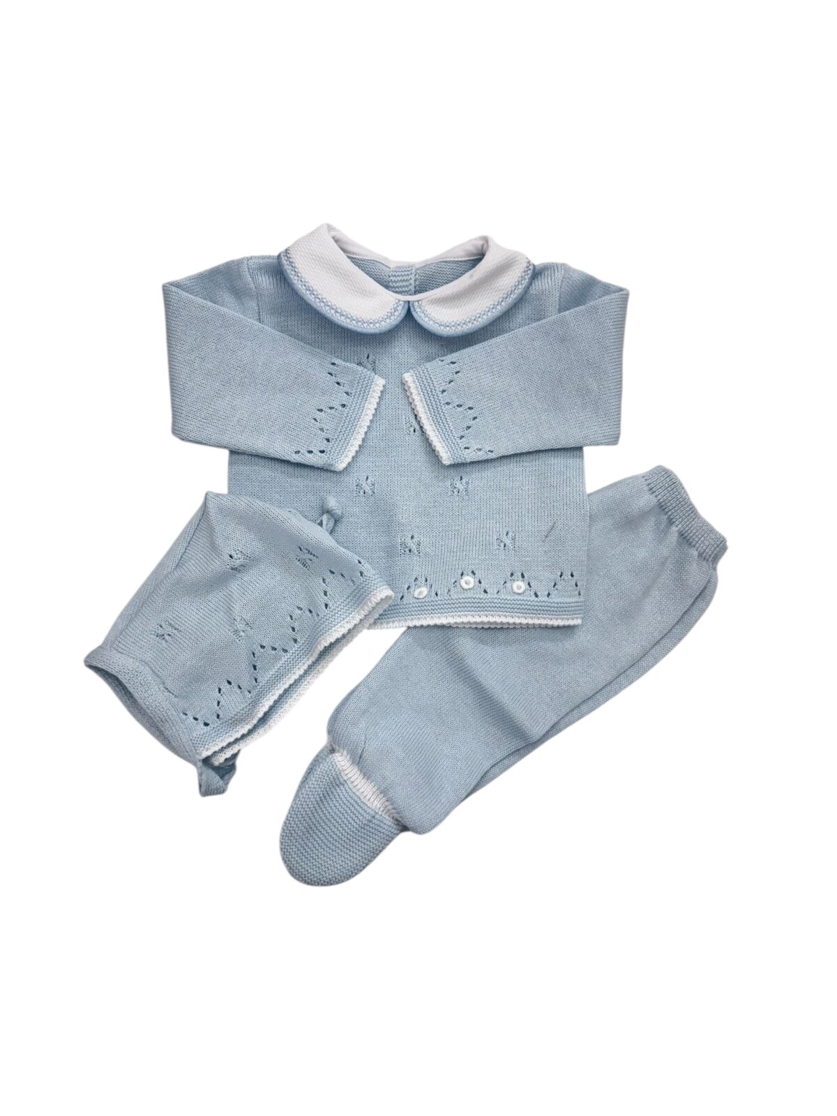 CONJUNTO BEBÉ CELESTE (0/3meses)