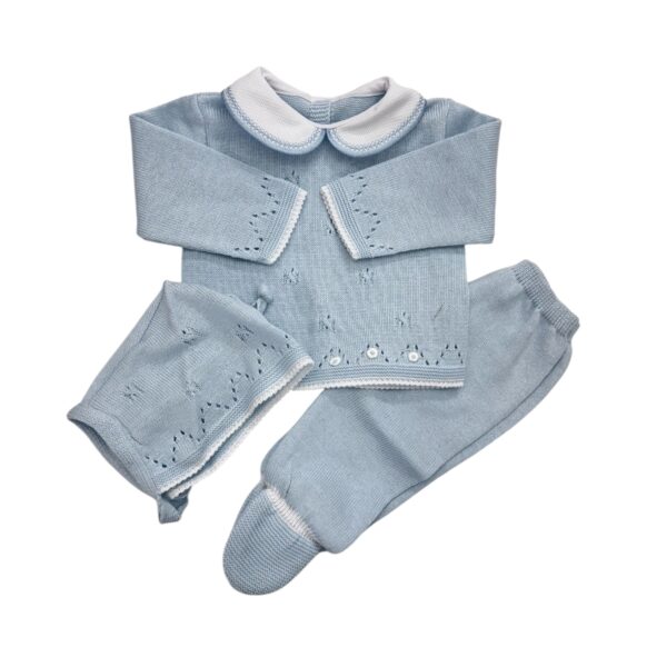 CONJUNTO BEBÉ CELESTE (0/3meses)
