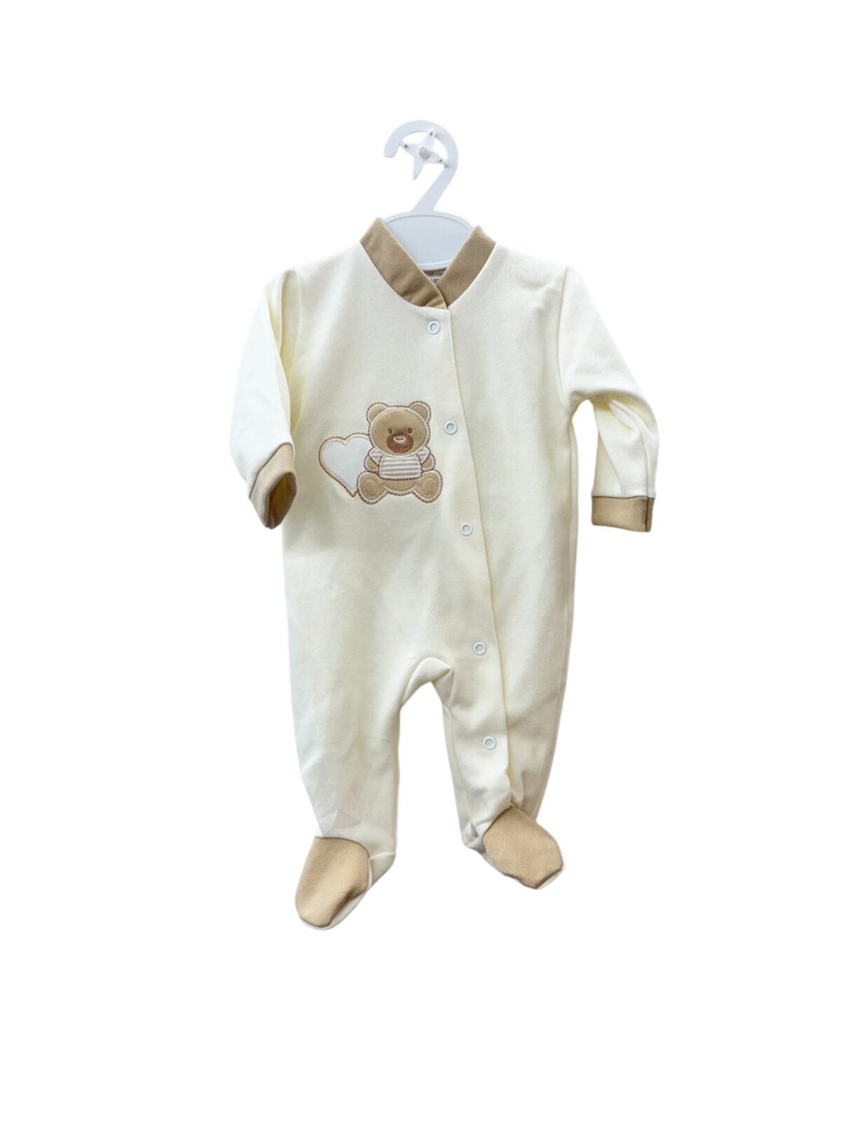 PIJAMA ALGODÓN BEIGE (0 a 18meses)
