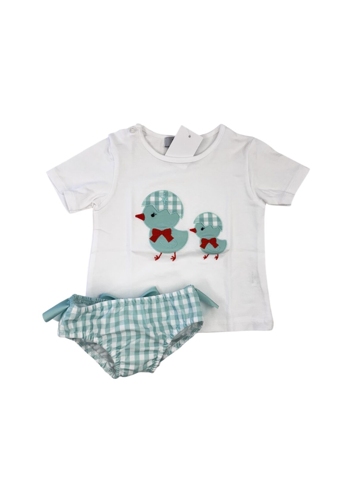 CONJUNTO BAÑO POLLITO NIÑA (12meses a 5años)