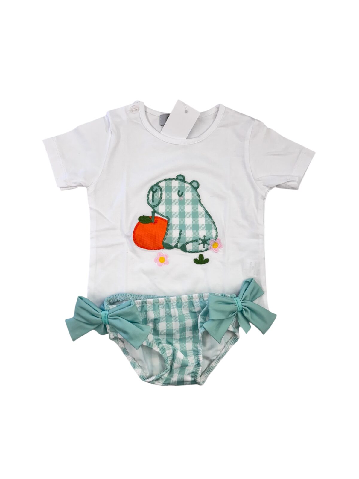 CONJUNTO BAÑO OSO NIÑA(12 meses a 6años)