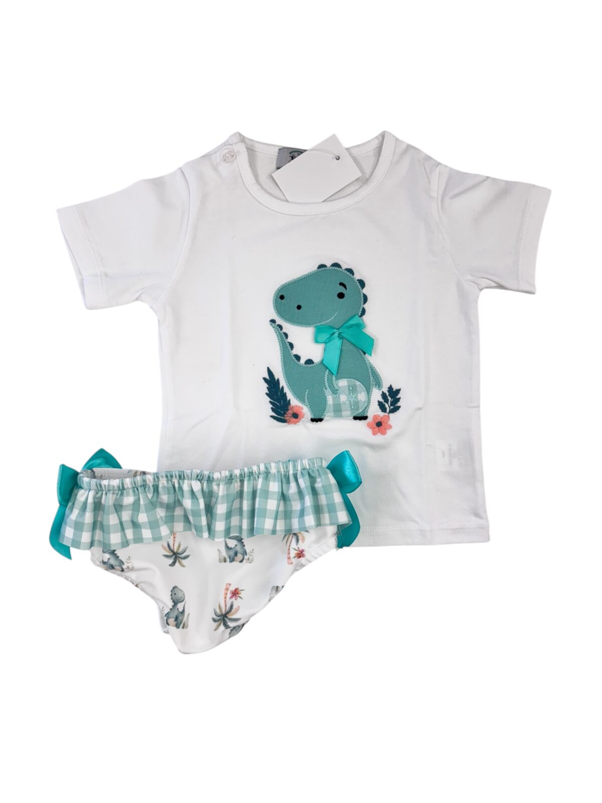 CONJUNTO BAÑO DINO NIÑA(12 meses a 6años) - Imagen 2