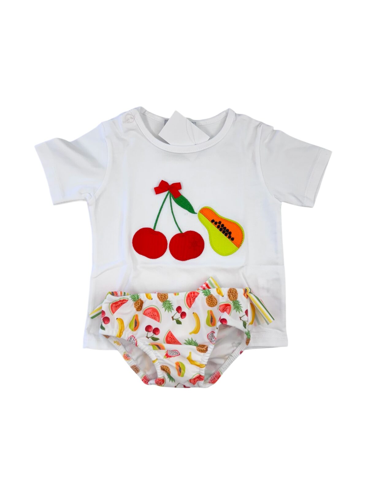 CONJUNTO BAÑO CEREZA NIÑA(12meses a 48meses)