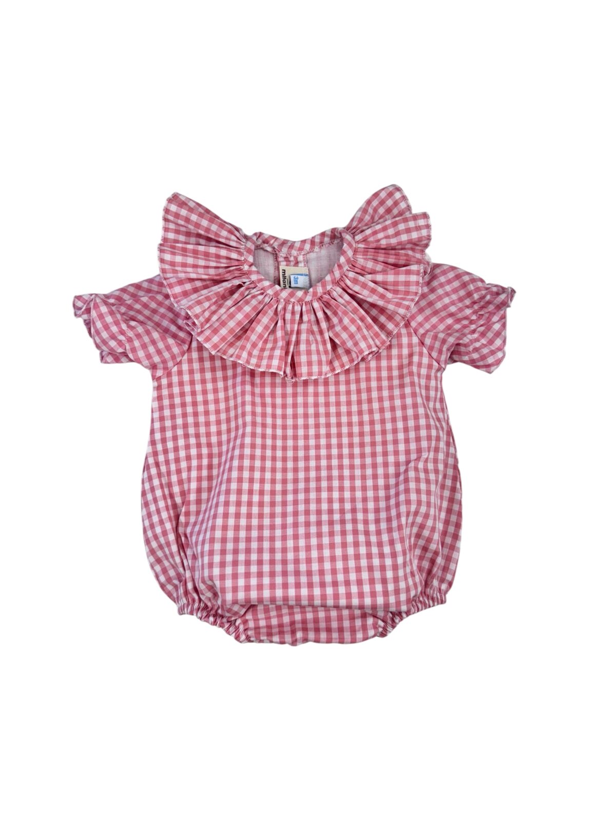 PELELE VICHY ROSA(3 a 48meses)