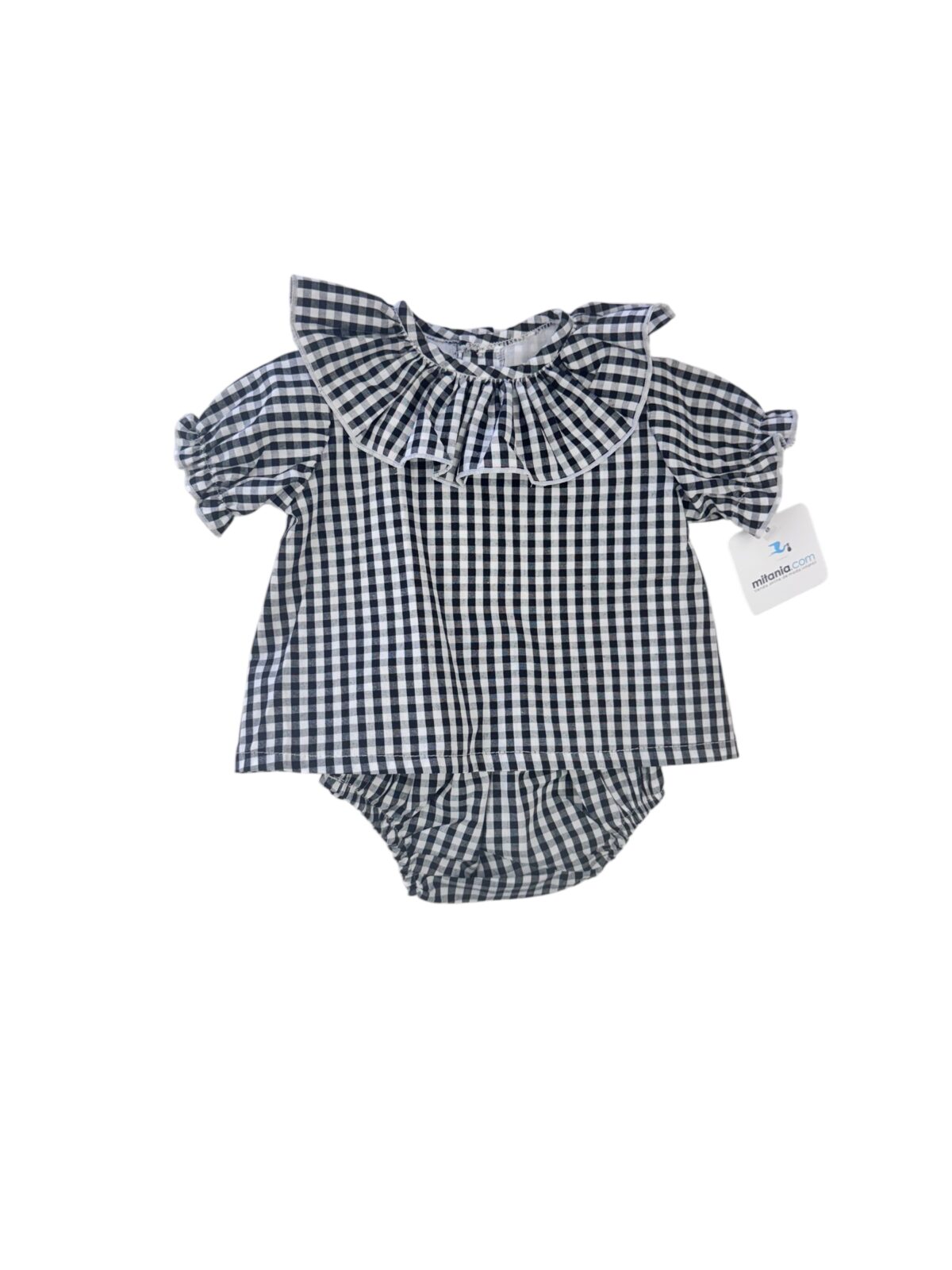 CONJUNTO VICHY NEGRO (3 a 48meses)