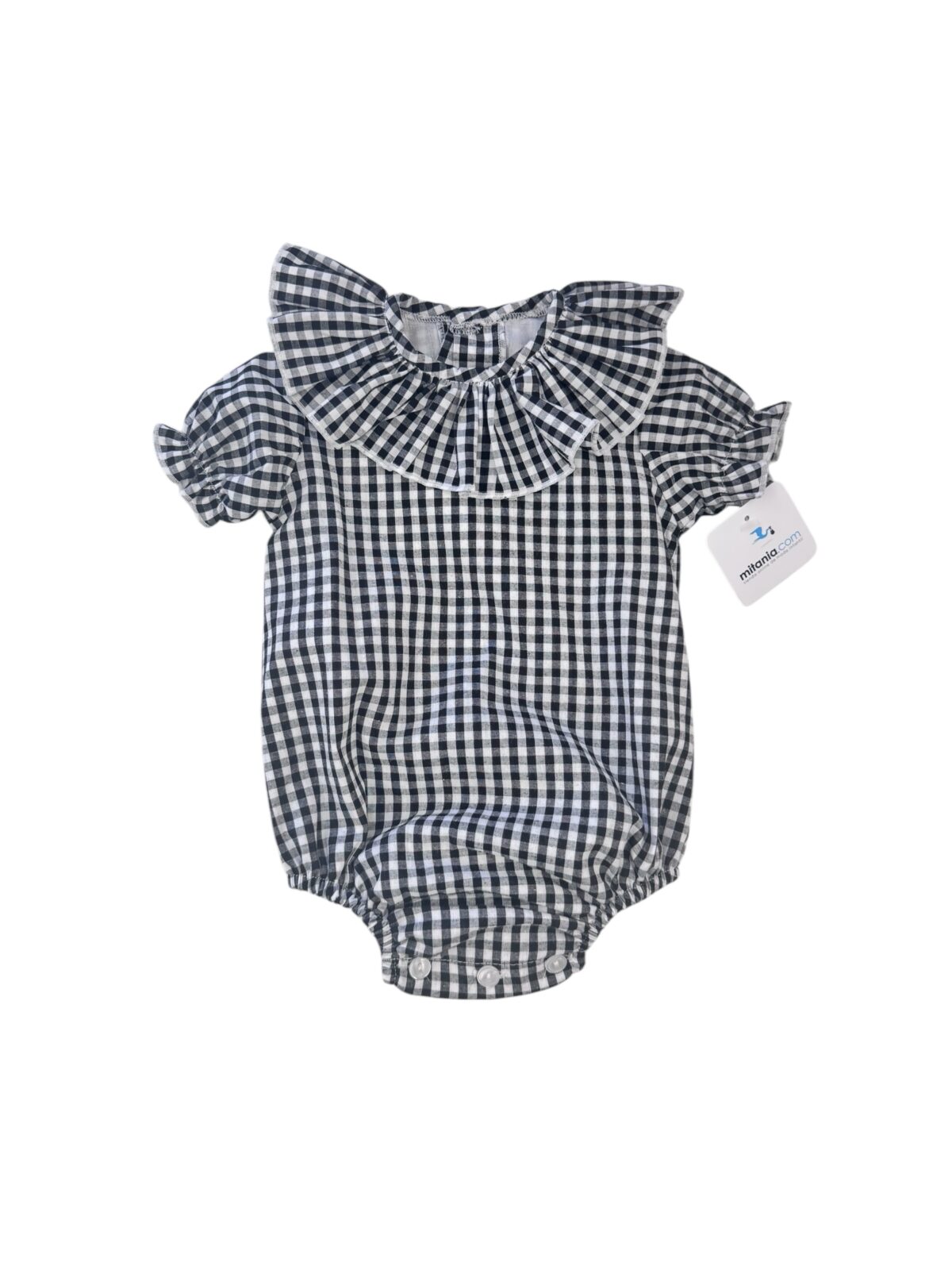 PELELE VICHY NEGRO(3 a 48meses)