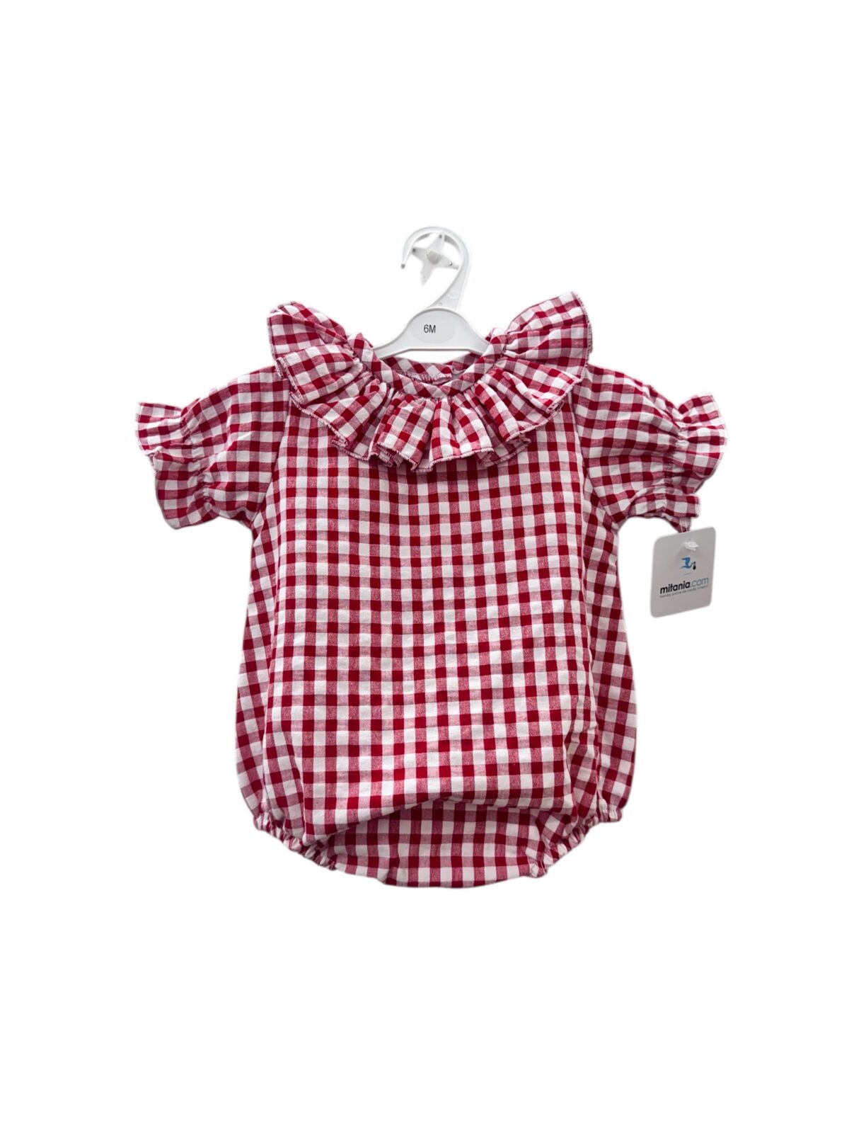 PELELE VICHY ROJO(3 a 48meses)