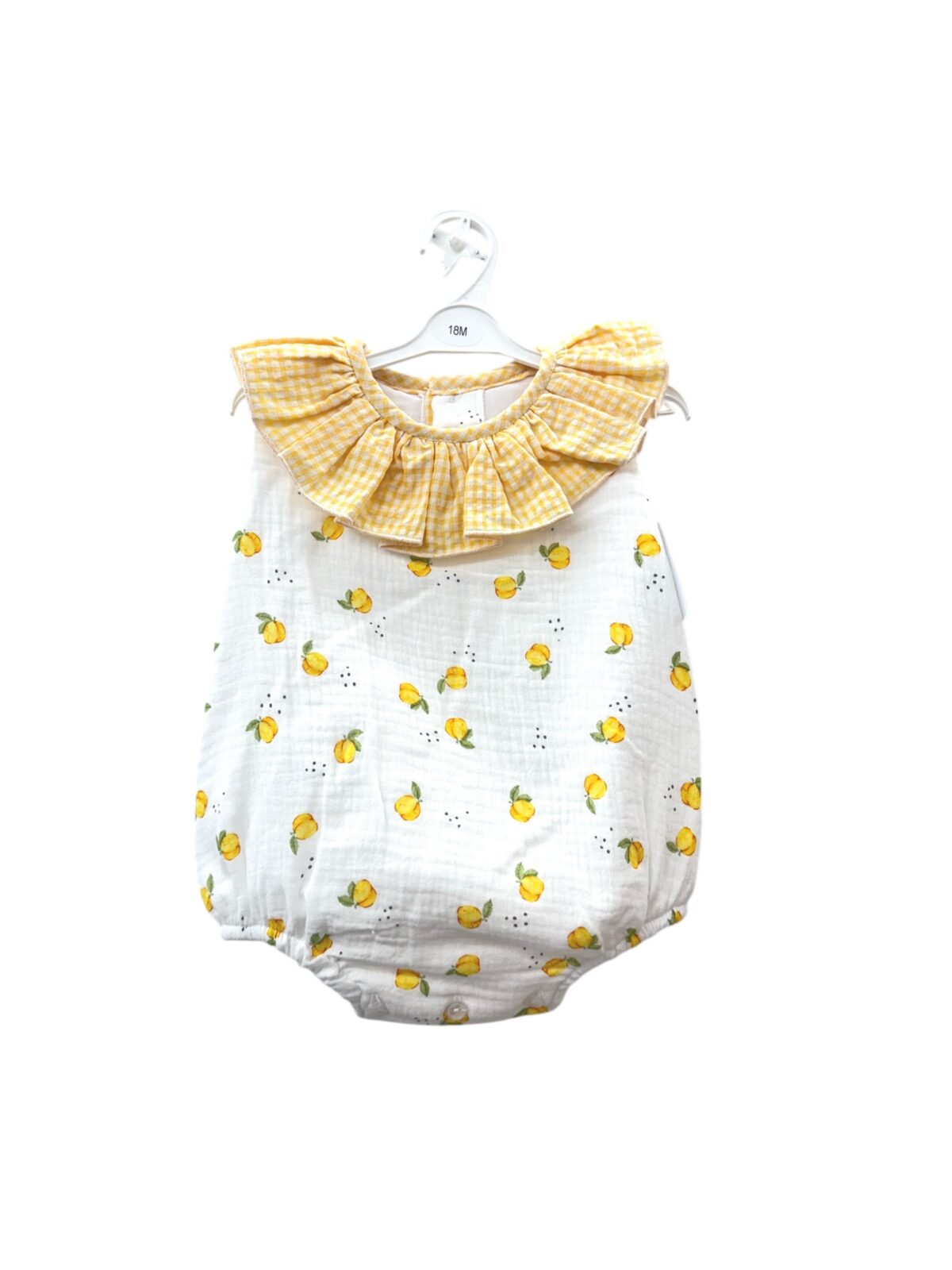 PELELE UNISEX MELOCOTÓN AMARILLO (3 A 48MESES)