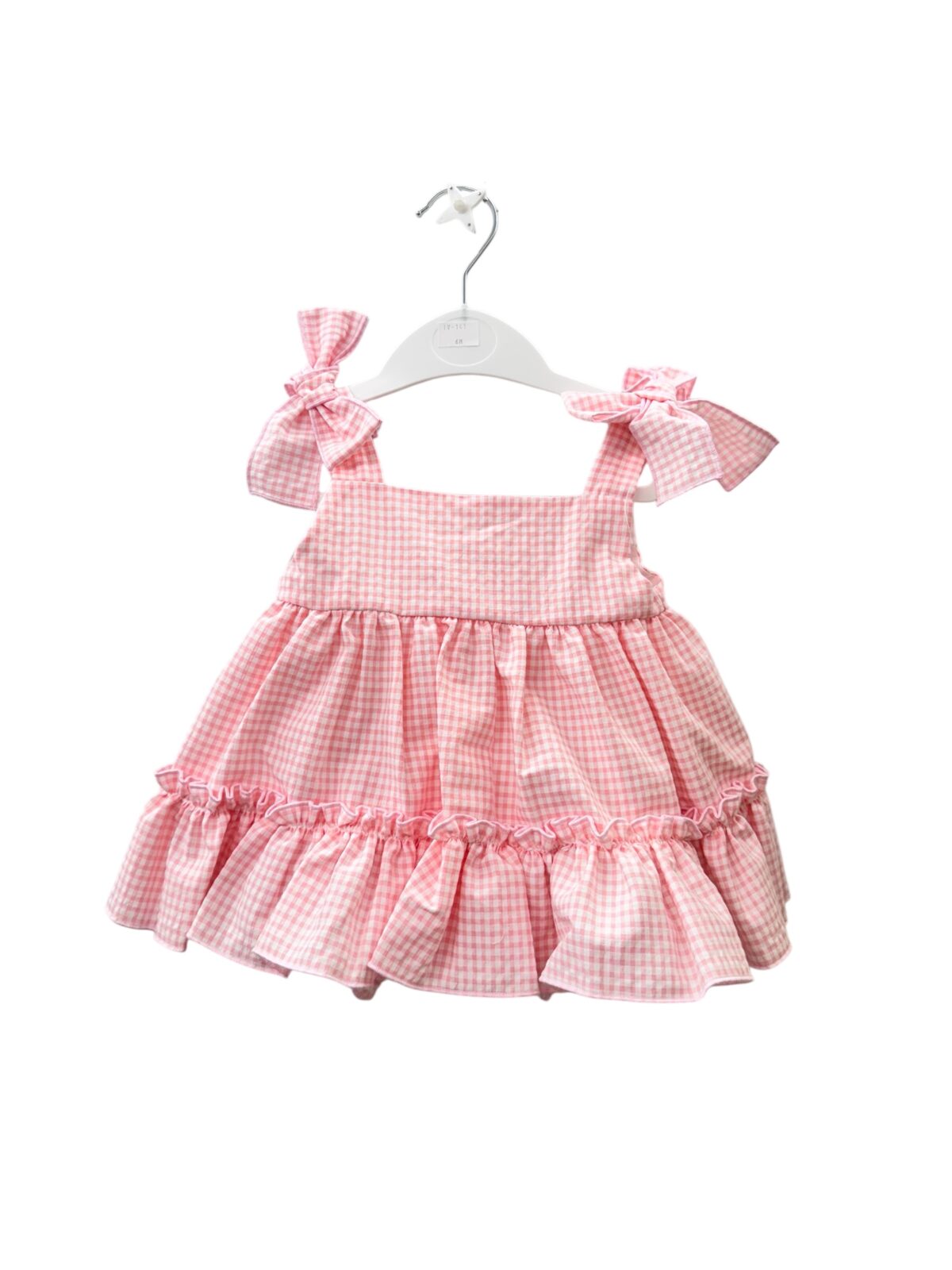 VESTIDO CON BRAGA ROSA (6 A 36MESES)