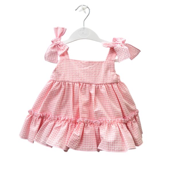 VESTIDO CON BRAGA ROSA (6 A 36MESES)