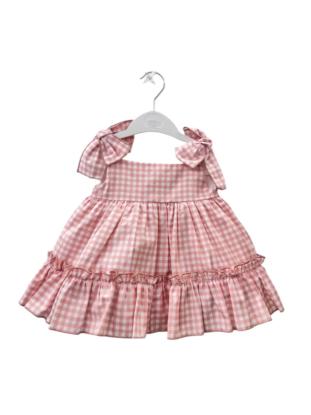 VESTIDO CON BRAGA ROSA EMPOLVADO (6 A 36MESES)