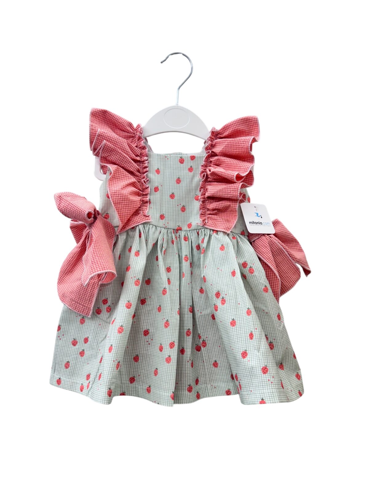 VESTIDO CON BRAGA FRESA (12meses a 5años)