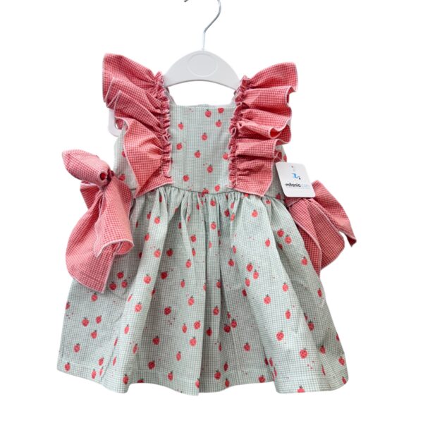 VESTIDO CON BRAGA FRESA (12meses a 5años)