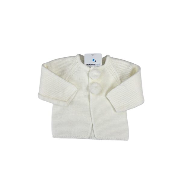 CHAQUETA UNISEX MARFIL( 3 A36MESES)
