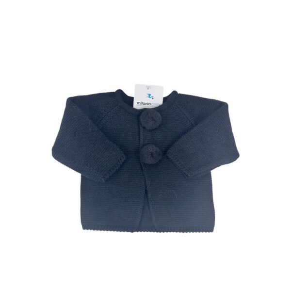 CHAQUETA UNISEX NEGRO (3 A 36MESES)