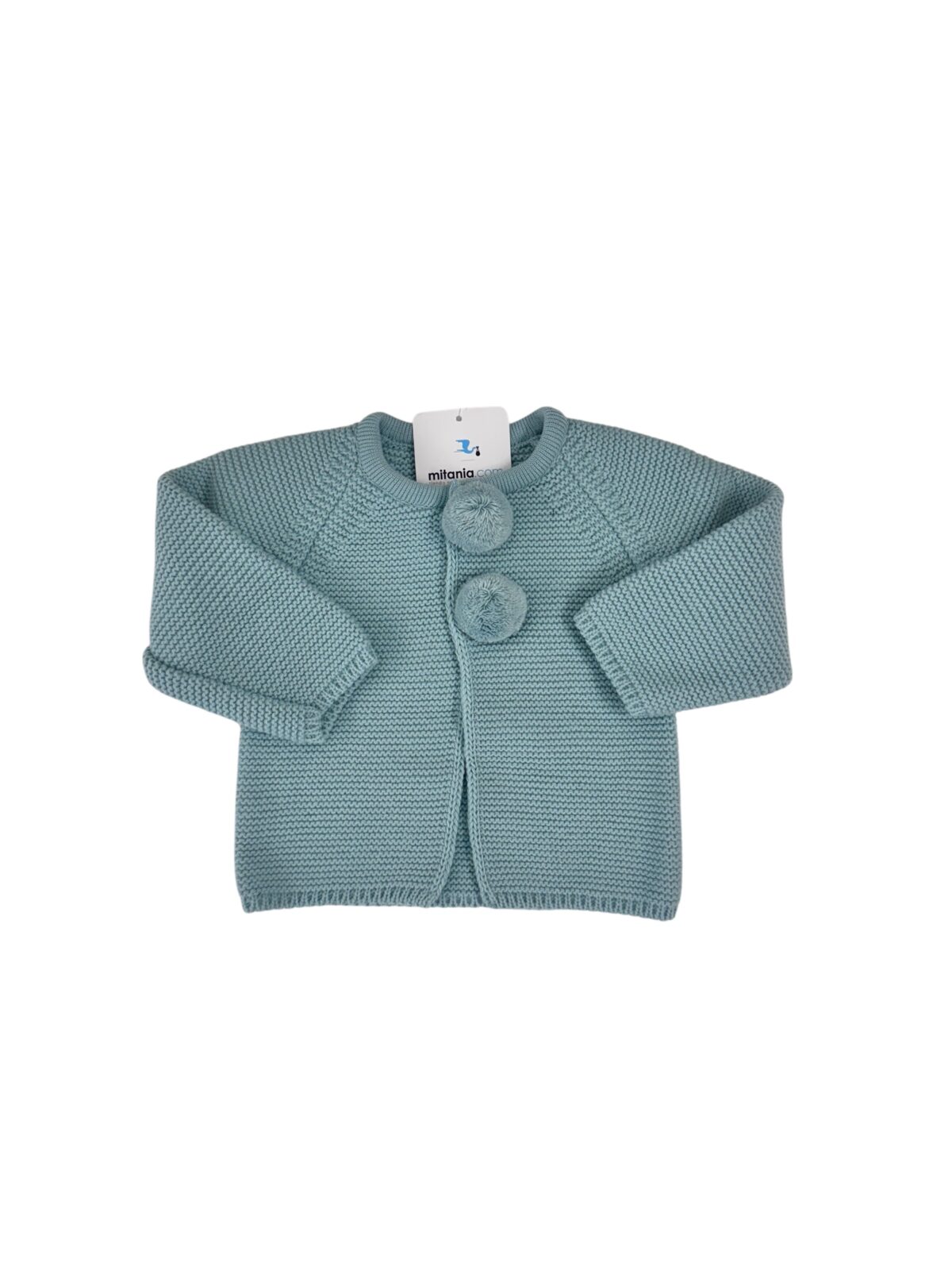 CHAQUETA UNISEX VERDE AGUA (3 A 36MESES)