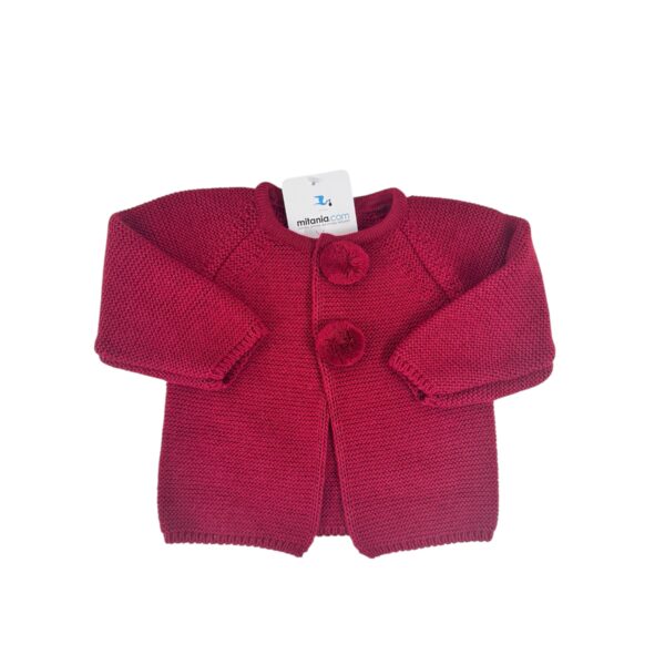 CHAQUETA UNISEX GRANATE (3 A 36MESES)