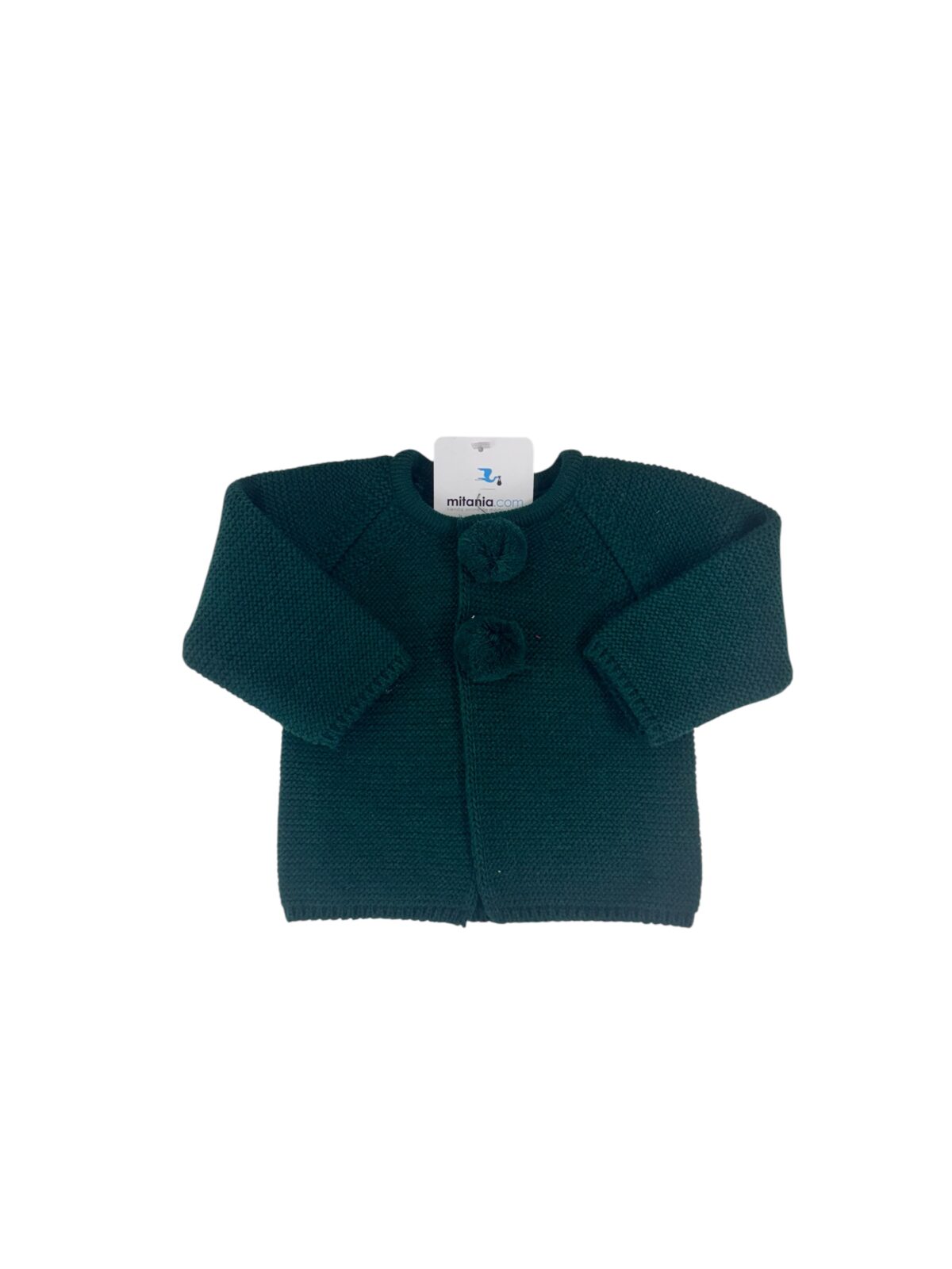 CHAQUETA UNISEX VERDE BOTELLA (3 A 36MESES)