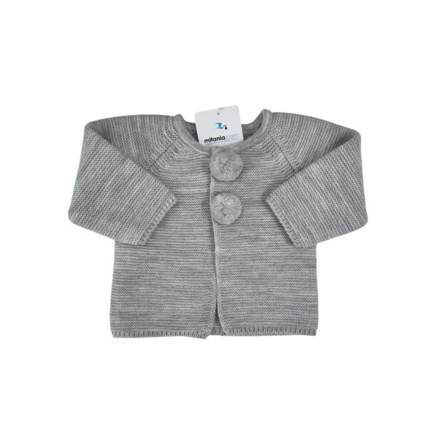 CHAQUETA UNISEX GRIS(3 A 48MESES)