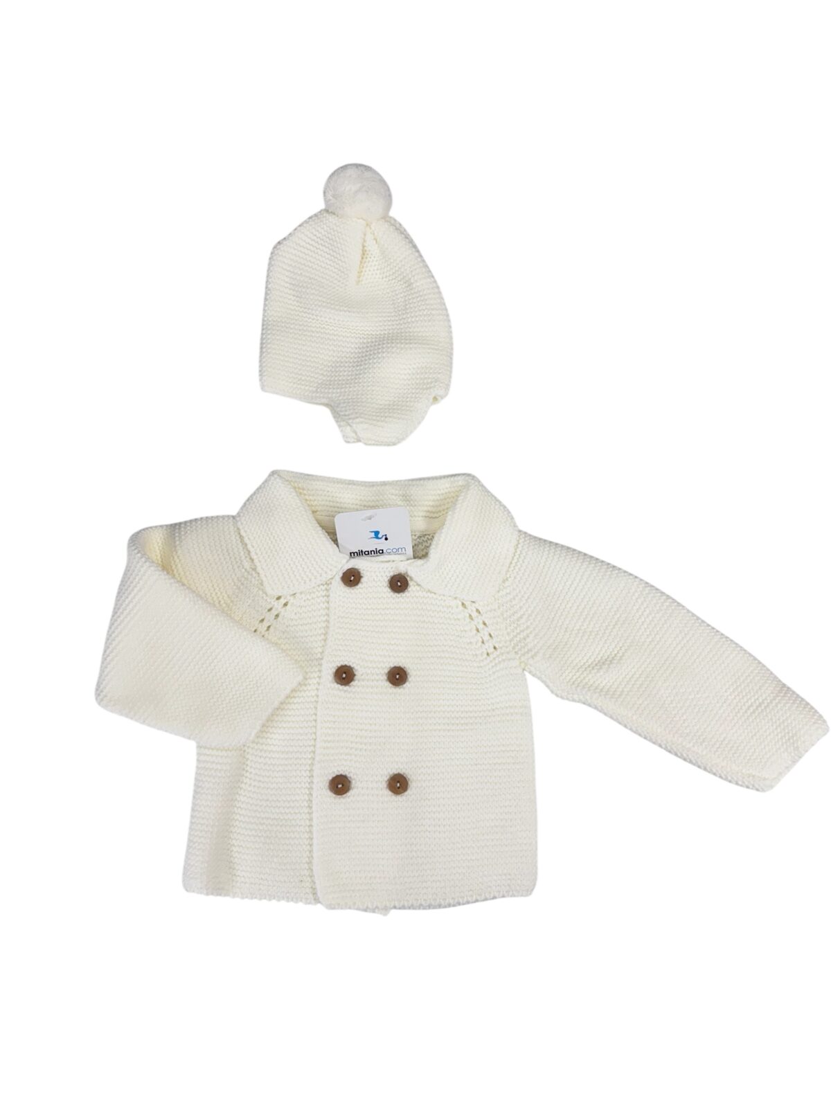 TRENKA CON GORRO MARFIL (3 A 36MESES)