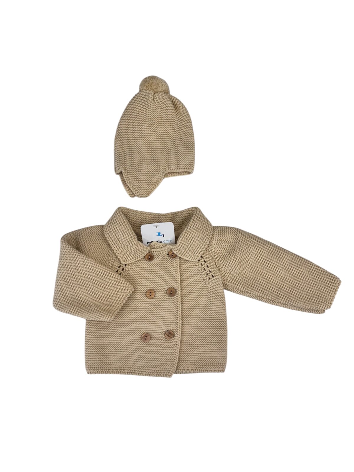 TRENKA CON GORRO CAMEL (3 A 36MESES)