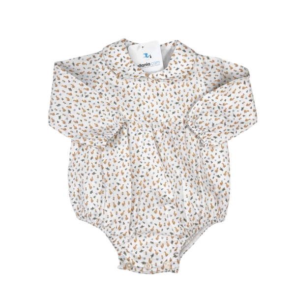 PELELE UNISEX CUELLO BEBÉ PATITO AMARILLO (3 A 36MESES)