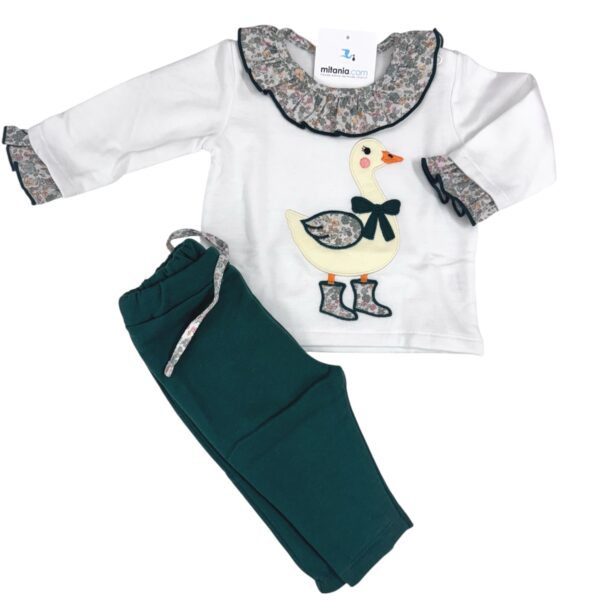CHANDAL PATO VERDE (6 a 48meses)