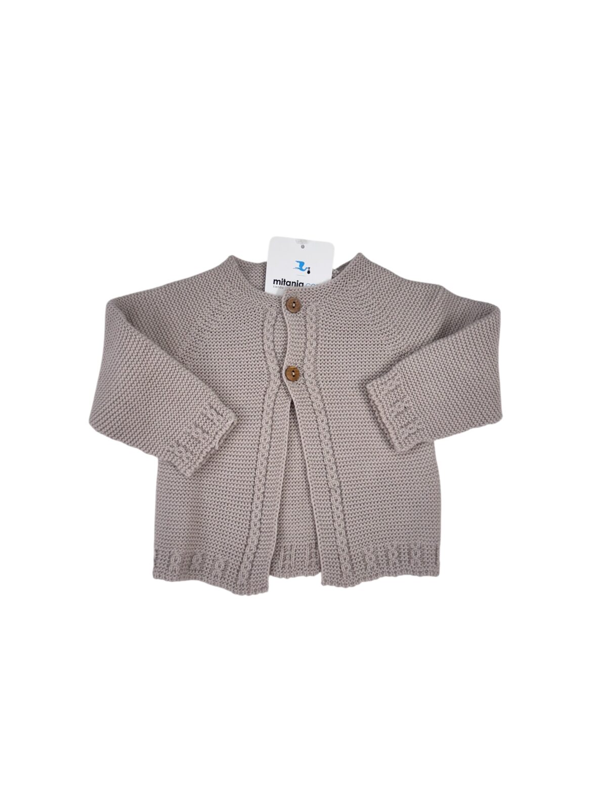 CHAQUETA UNISEX PERLA ARENA (3 A 36MESES)