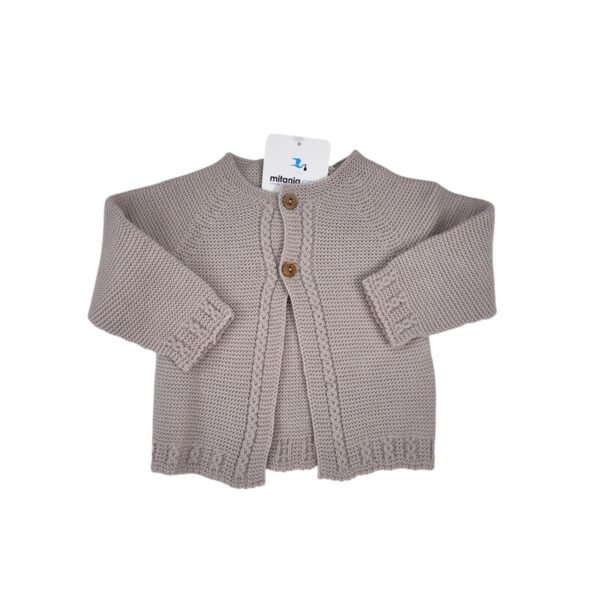 CHAQUETA UNISEX PERLA ARENA (3 A 36MESES)
