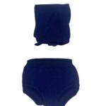 CUBREPAÑALES CON CAPOTA UNISEX PERLA MARINO (3 A 36MESES)