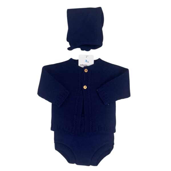 CONJUNTO UNISEX PERLA MARINO (3 A 36MESES)