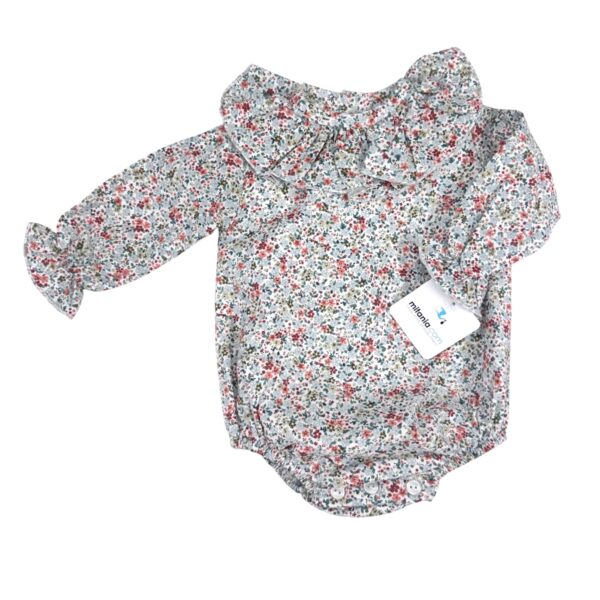 PELELE UNISEX MARTA CUELLO VOLANTE ( 3A 48 MESES)