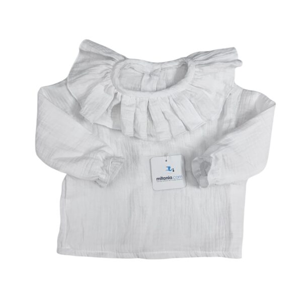 CAMISA BAMBULA BLANCO(6 A 48MESES)