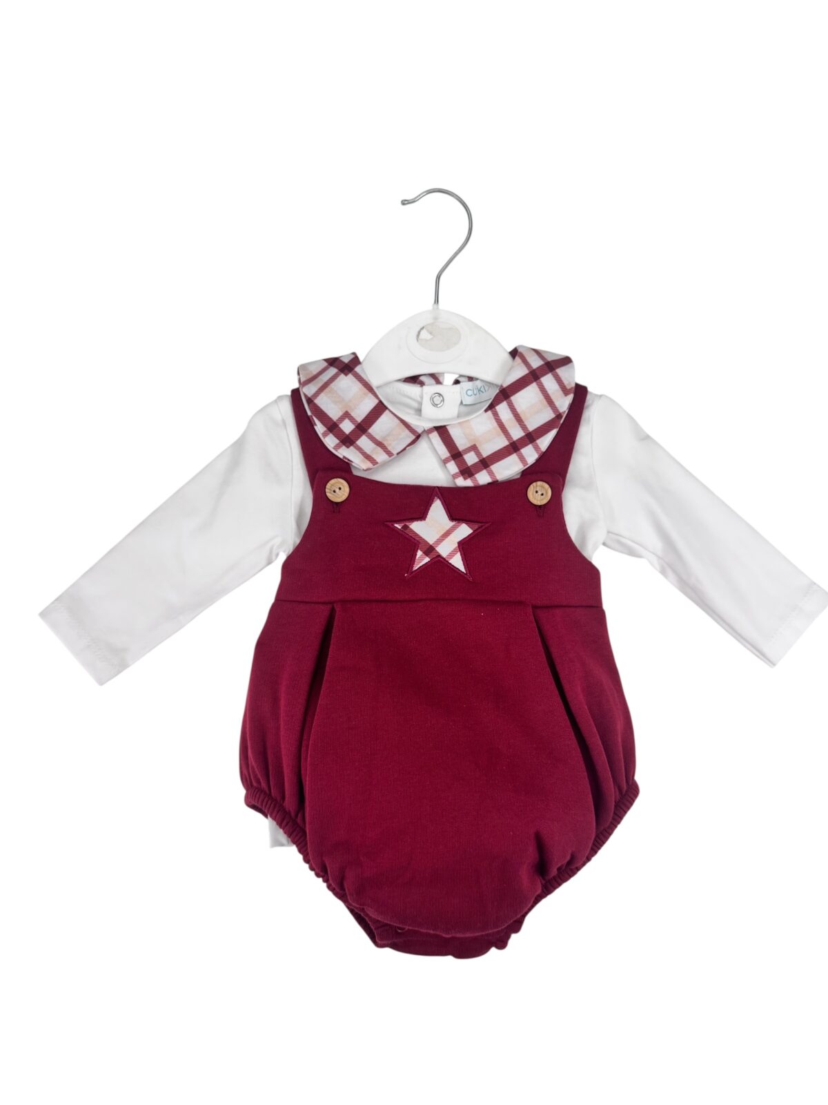 CONJUNTO ESTRELLA BURDEOS (6 A 48MESES)