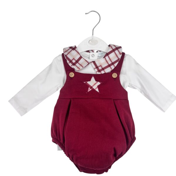 CONJUNTO ESTRELLA BURDEOS (6 A 48MESES)