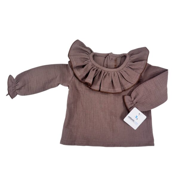 CAMISA BAMBULA TOSTADO(3 A 48MESES)