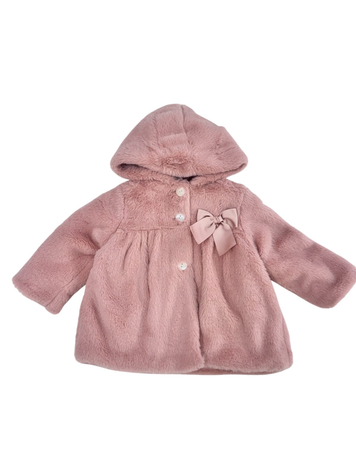 ABRIGO ROSA EMPOLVADO (12 a 36meses)