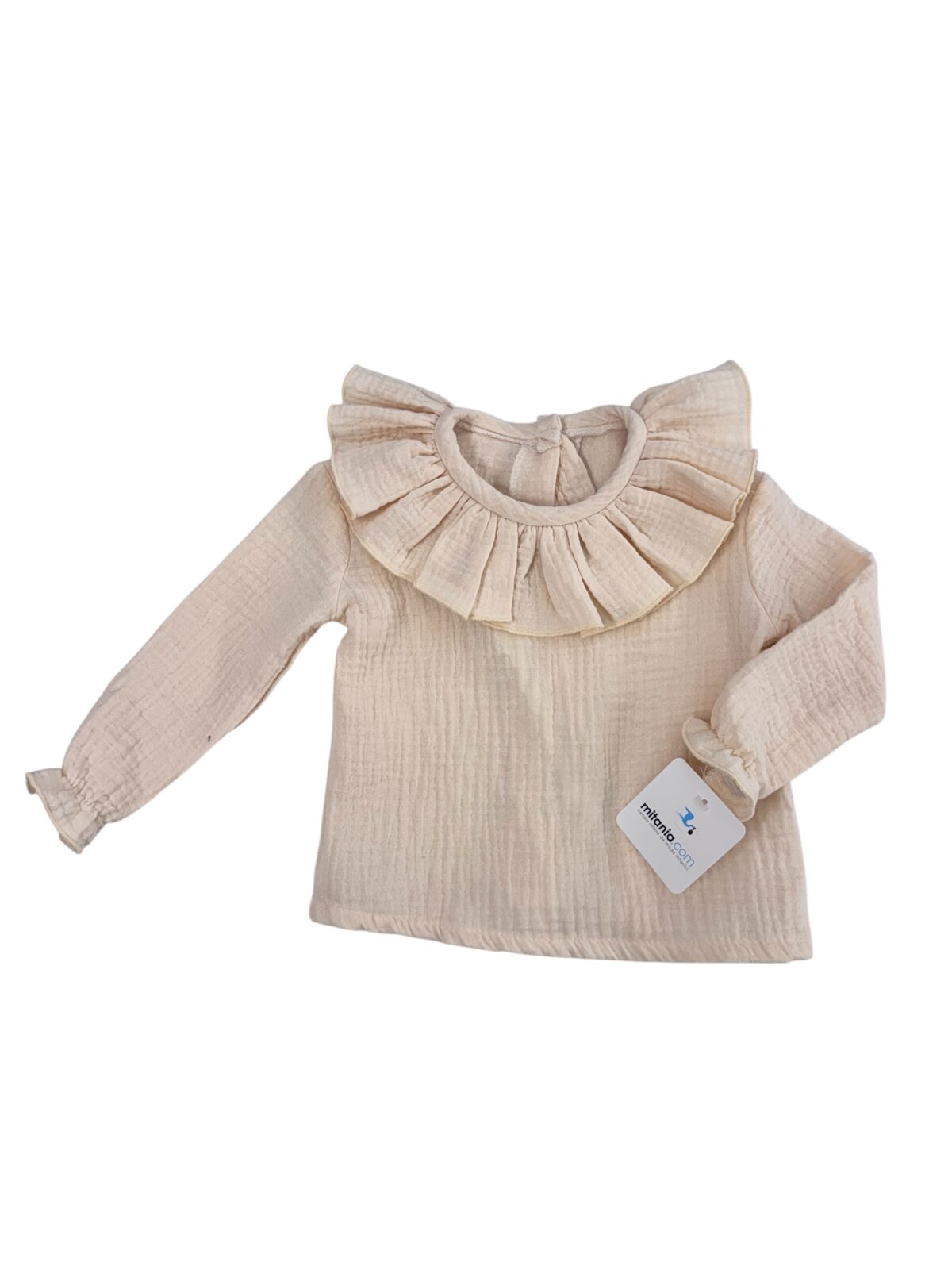 CAMISA BAMBULA BEIGE (3 a 48meses)