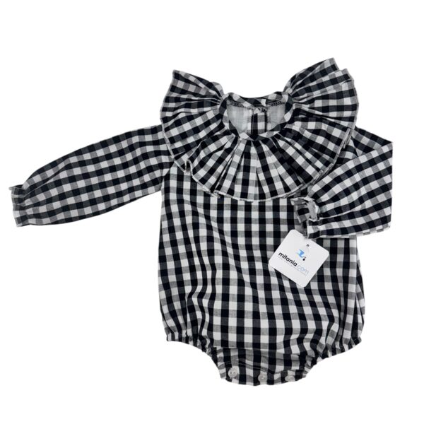 PELELE VICHY NEGRO (3 a 48meses)