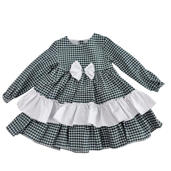 VESTIDO VICHY VERDE BOTELLA (3 a 5años)