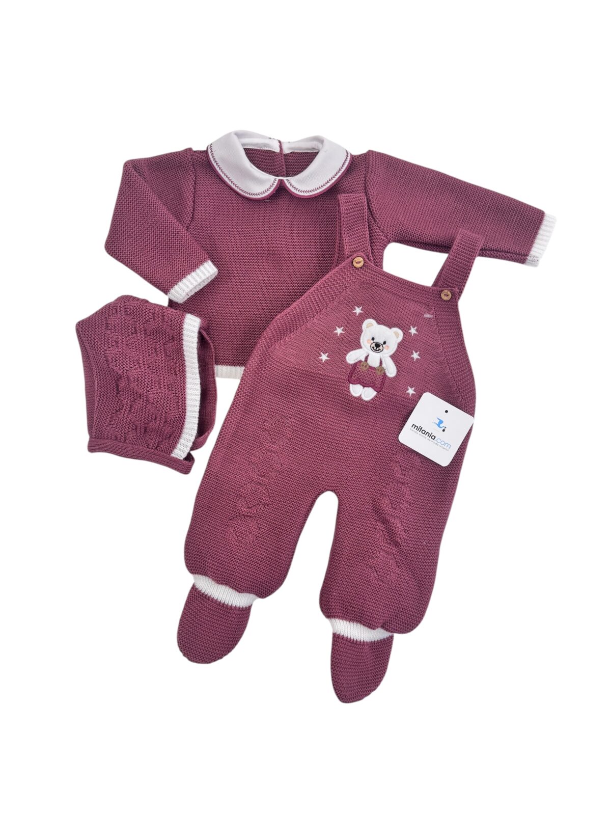 CONJUNTO BABY BERENJENA (0/3meses)