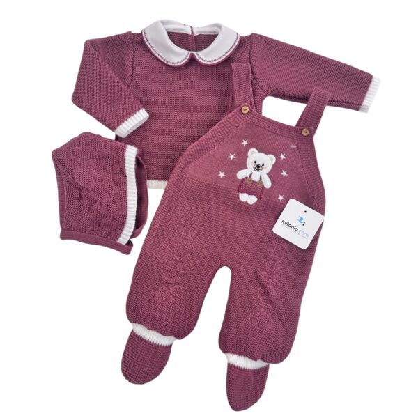 CONJUNTO BABY BERENJENA (0/3meses)