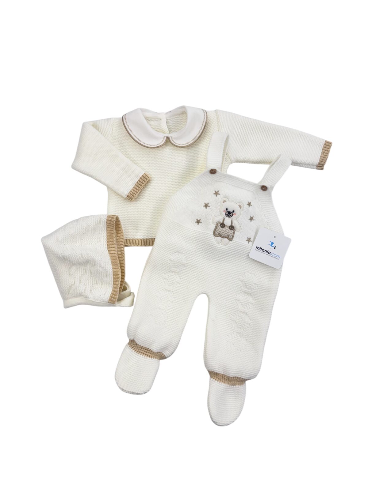 CONJUNTO BABY BEIGE (0/3meses)